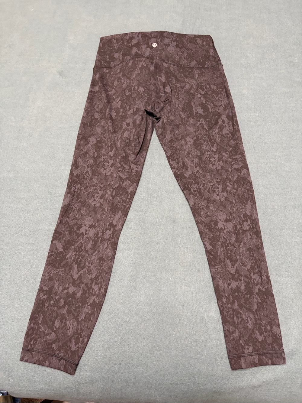 lululemon athletica Maroon Patterned Women's Leggings